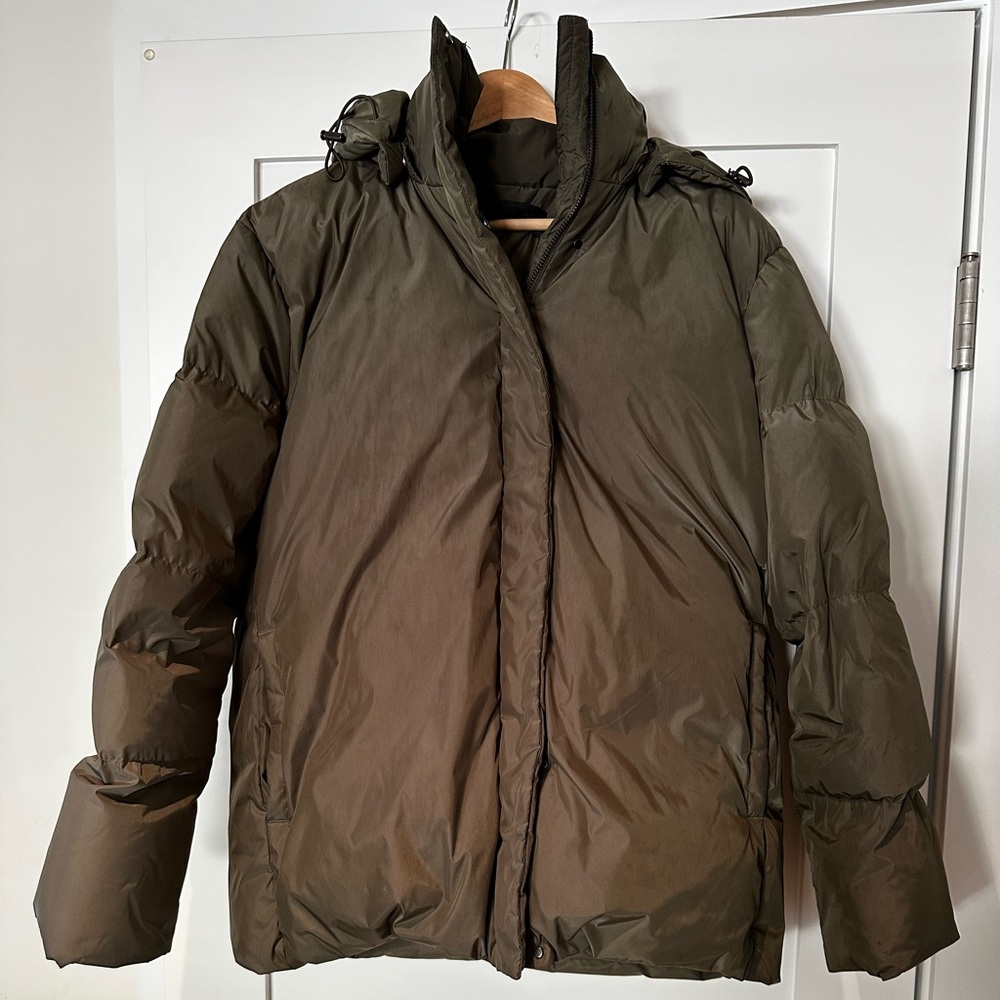 Jenni Kayne Olive Puffer Jacket small